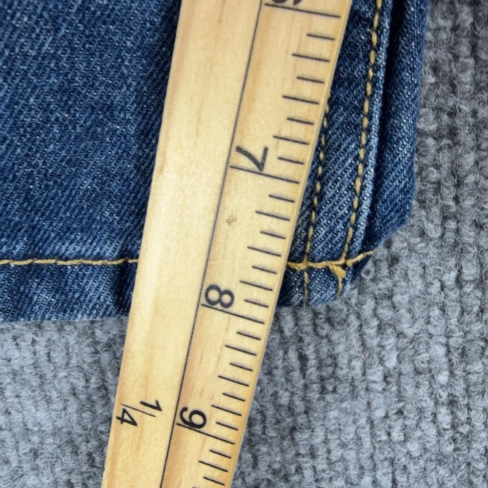 Levi's 505 Shorts Boys 7 Blue Denim Bermuda Regular Fit Zip Fly Summer Casual